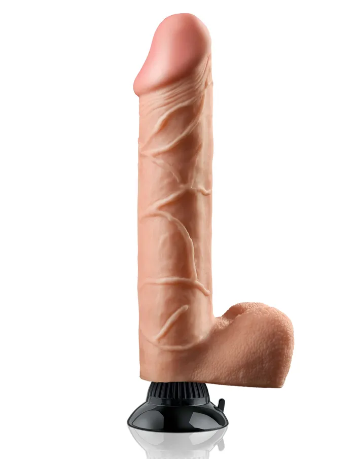 Pipedream Products Female Sex Toys Real Feel Deluxe No 12 Lifelike 12Inch Vibrator with Wallbanger Suction Cup