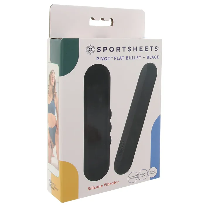 Sportsheets Vibrators Pivot Flat Bullet Vibe in Black