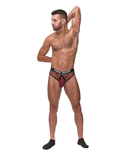 Cock Pit Fishnet Cock Ring Thong Male Power Male Sex Toys