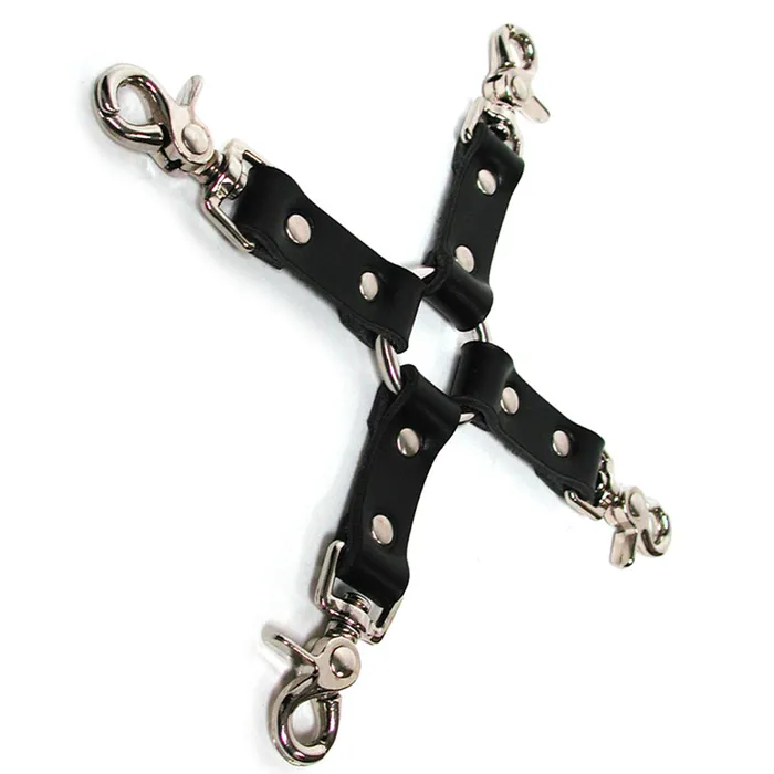 Leather Hog Tie Black Kinklab Restraints