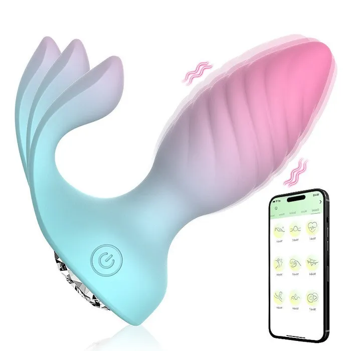 Male Sex Toys Gradient Color Vibrating Wireless Remote Control Jewel Anal Plug honeysx Male Sex Toys Gradient Color Vibrating Wireless Remote Control Jewel Anal Plug honeysx