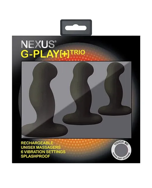 Nexus G Play Trio Rechargeable Massagers Black Nexus Anal Nexus G Play Trio Rechargeable Massagers Black Nexus Anal