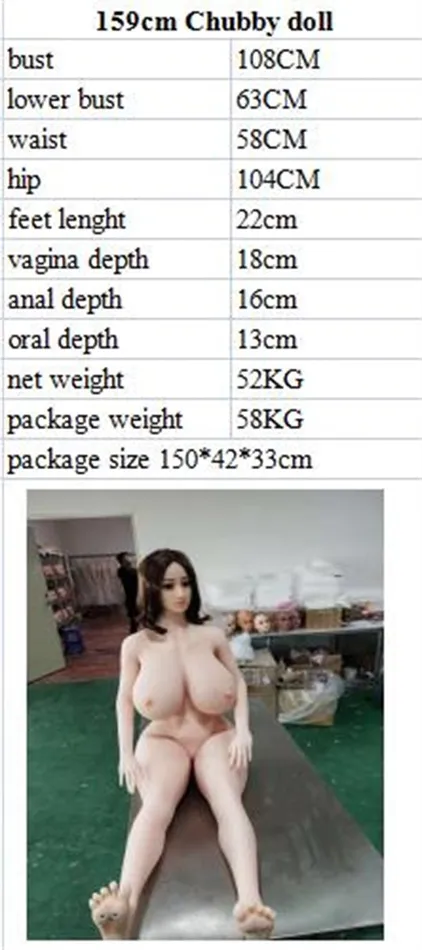 Aibei Doll US In Stock 159cm5ft3 Chubby Sex Doll 185 Male Sex Toys
