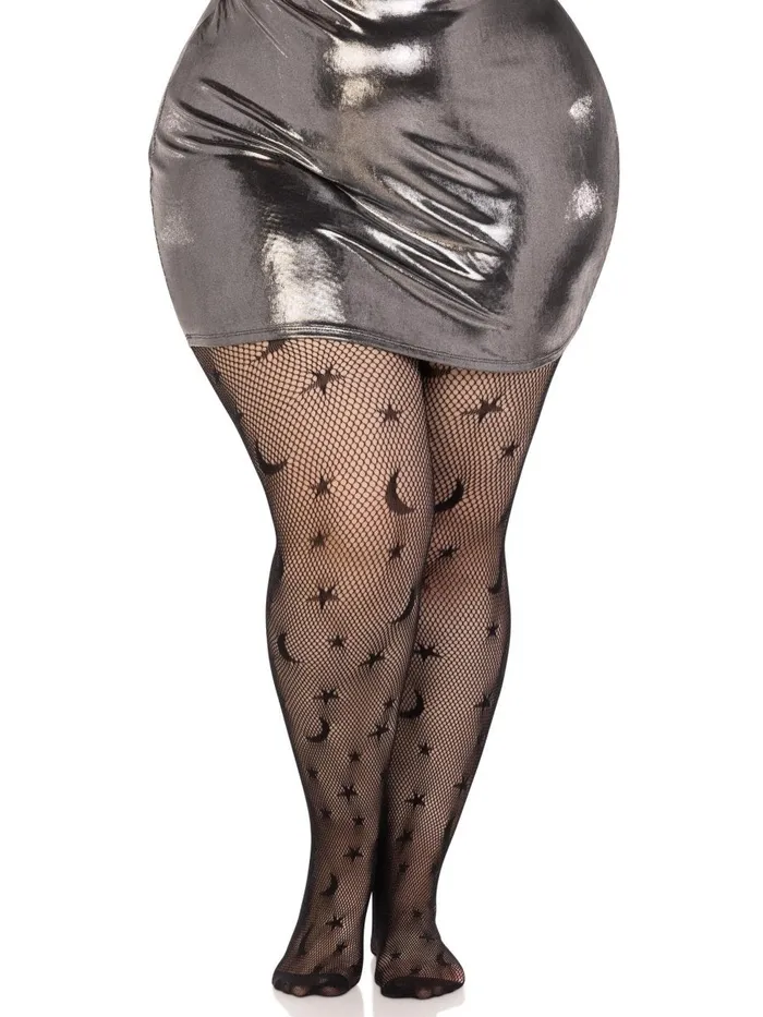 Anal Leg Avenue Celestial Net Tights 1x2x Black Anal Leg Avenue Celestial Net Tights 1x2x Black