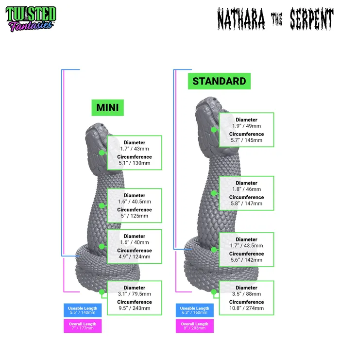 Nathara the Serpent Dildo Twisted Fantasies Dildos
