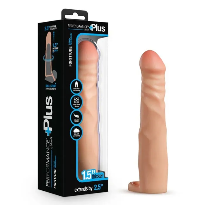 Performance Plus 25 Inch Silicone Penis Xtender Beige Blush Anal