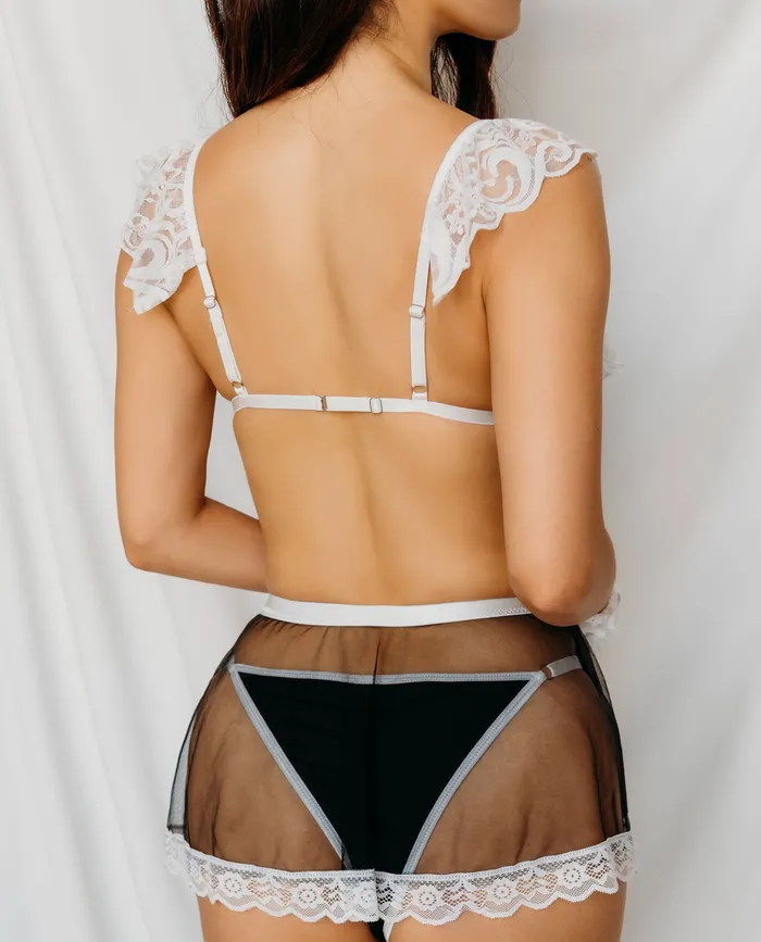 Hedonist Vibrators Flirty French Maid Roleplay Costume Bundle