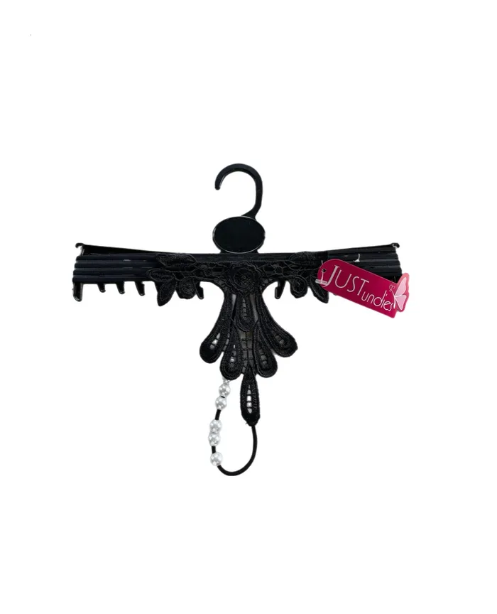 Lace GString with pearls Just Undies Female Sex Toys
