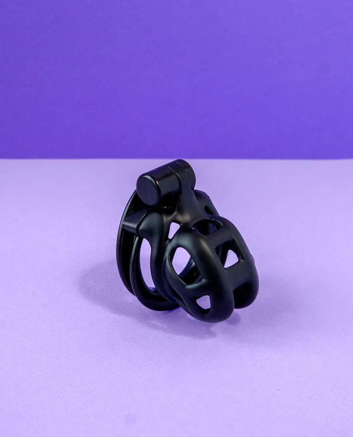 Male Sex Toys Axel Chastity Black Cock Cage Hedonist