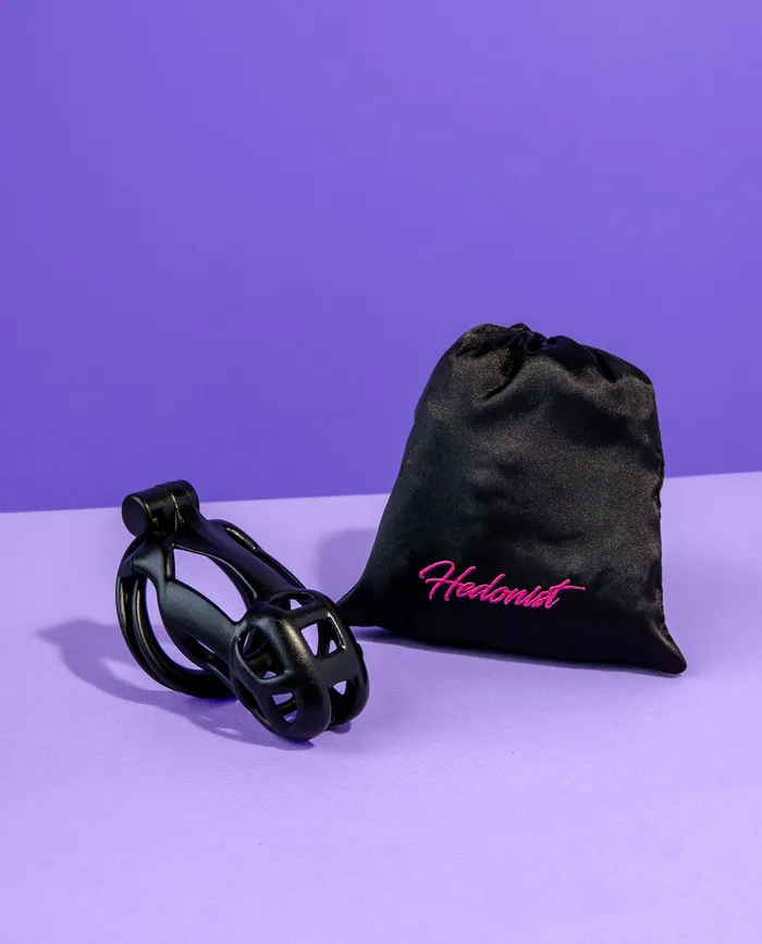Male Sex Toys Axel Chastity Black Cock Cage Hedonist