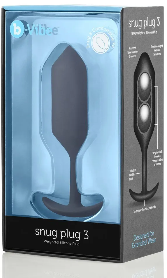 Anal bVibe bVibe Snug Plug Weighted BUTT PLUG