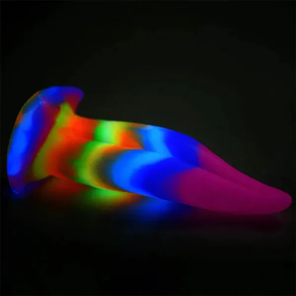 Dildos XR Brands Creature Cocks Unicorn Kiss Glow in the Dark Silicone Dildo