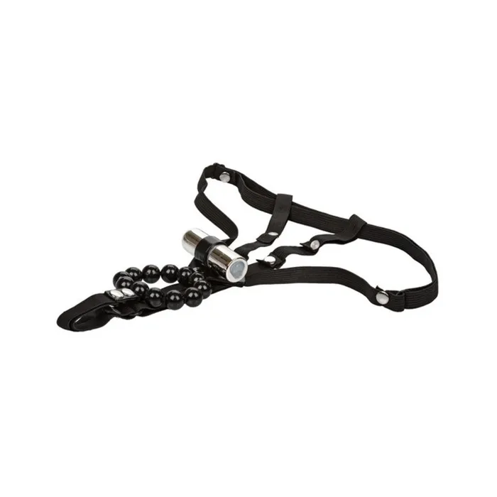 Rechargeable Lovers Cheeky Panty with Stroker Beads Calexotics Male Sex Toys